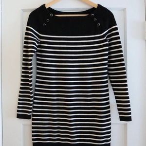 White House Black Market Striped Sweater Tunic Size S